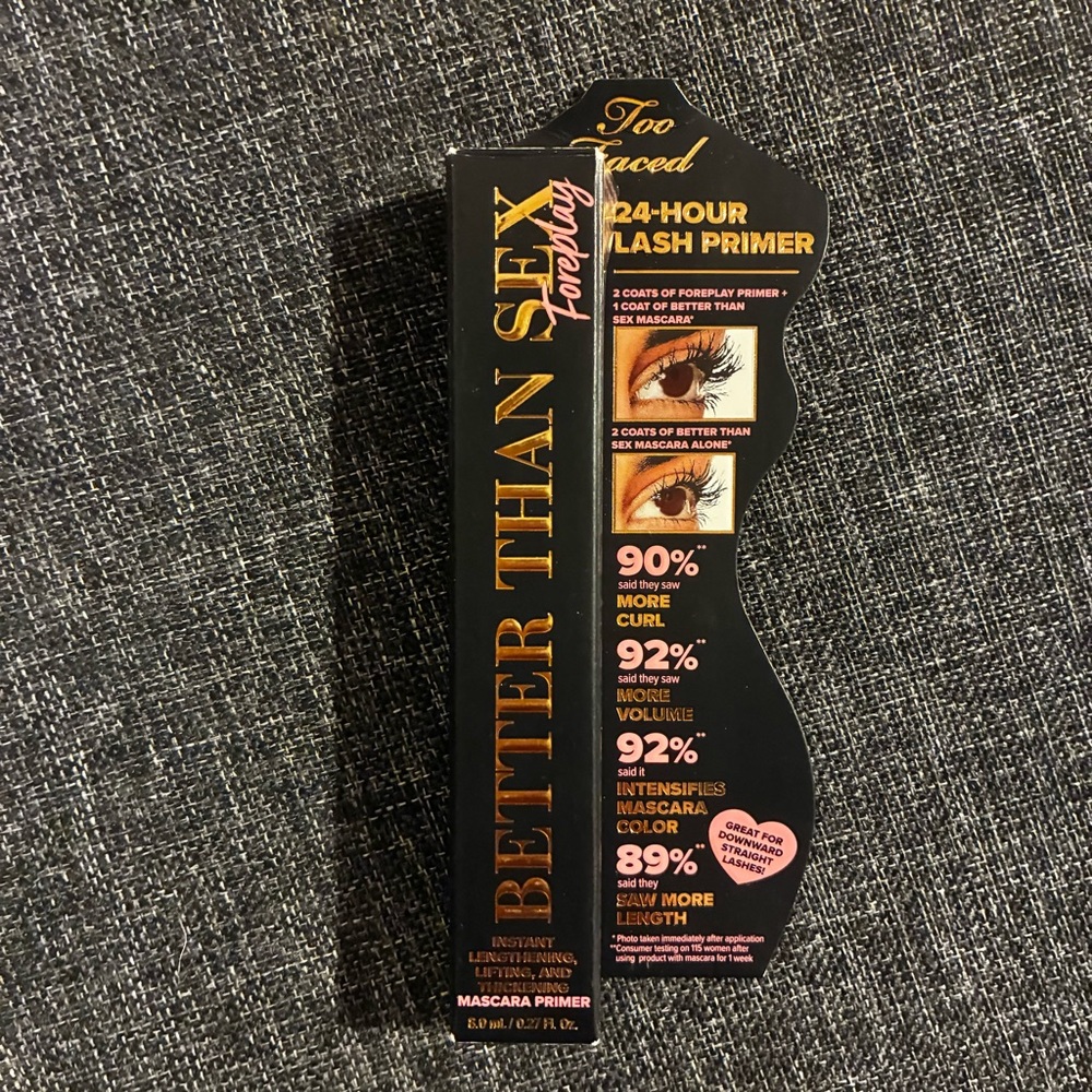 NIB Too Faced •Foreplay •24 Hour Lash Mascara Primer